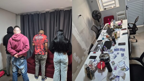 Suspeitos presos e material apreendido em operação contra golpes em Diadema