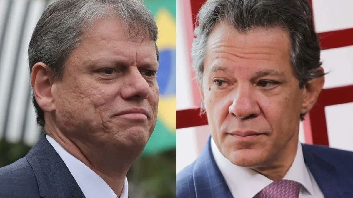 Tarcísio de Freitas e Fernando Haddad, pré-candidatos ao governo de São Paulo