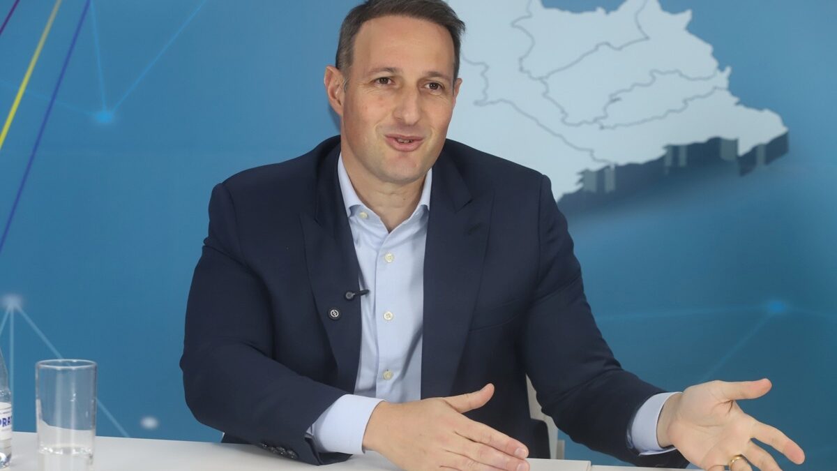 Guilherme Derrite durante entrevista ao Diário do Grande ABC