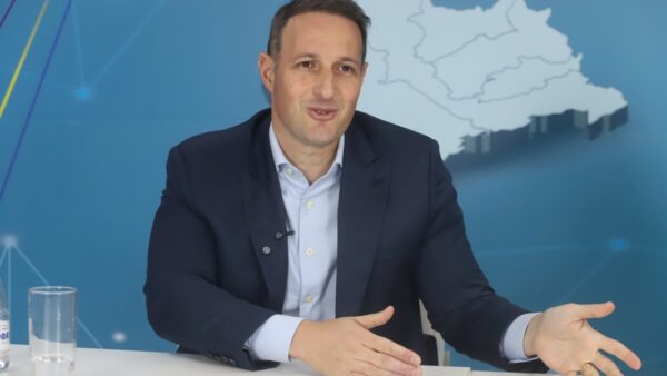 Guilherme Derrite durante entrevista ao Diário do Grande ABC