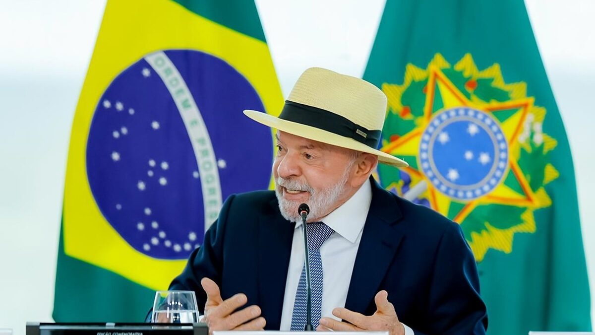 Presidente Luiz Inácio Lula da Silva durante pronunciamento