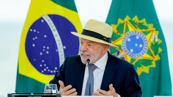 Presidente Luiz Inácio Lula da Silva durante pronunciamento
