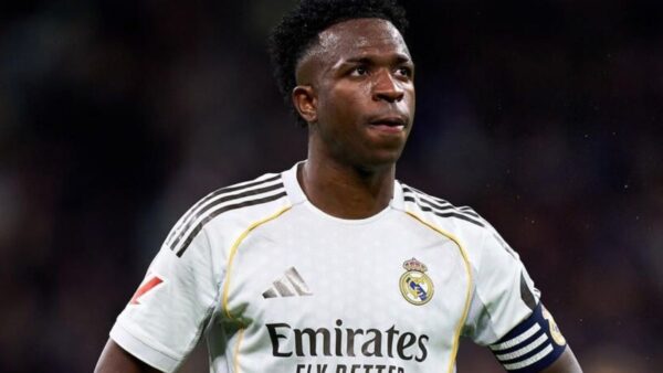 Vinícius Júnior em partida pelo Real Madrid