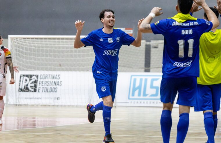 São Caetano enfrenta Camaquã às 18h pela Liga Nacional de Futsal nesta quinta