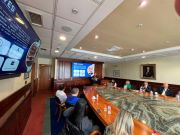 Prefeito de São Bernardo em reunião com dirigentes de universidade na Irlanda