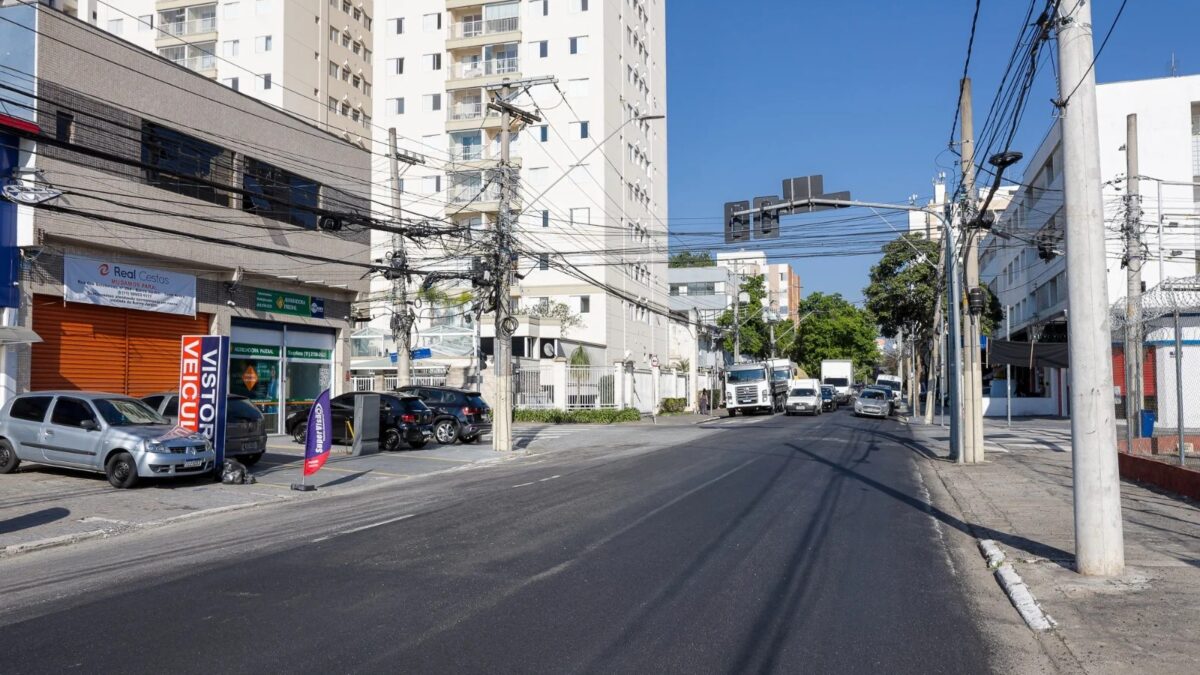 Avenida Goiás em São Caetano do Sul após recapeamento