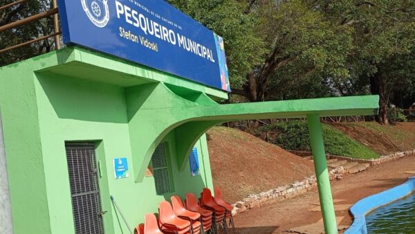 Fachada do Pesqueiro Municipal Stefan Vidoski em São Caetano do Sul