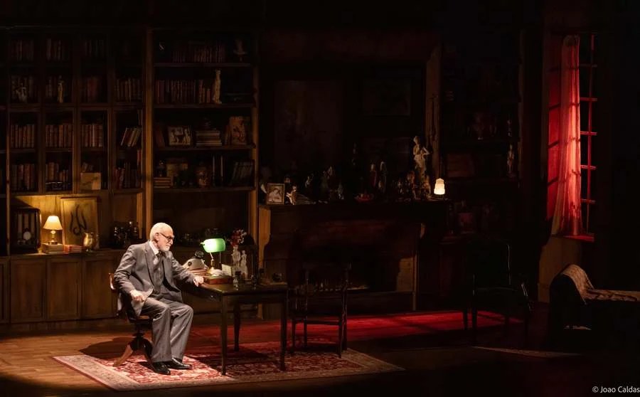 Cena do espetáculo A Última Sessão de Freud
