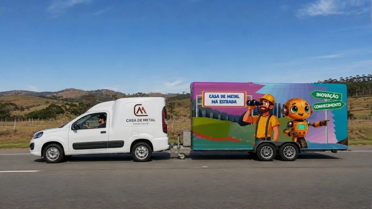 Trailer itinerante Casa de Metal na Estrada