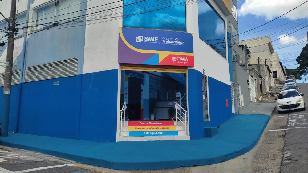 Fachada da Casa do Trabalhador em Mauá