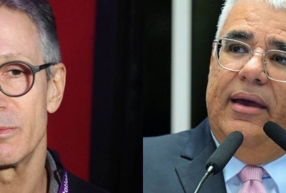 Romeu Zema e o senador Eduardo Girão, seu vice na chapa do Novo