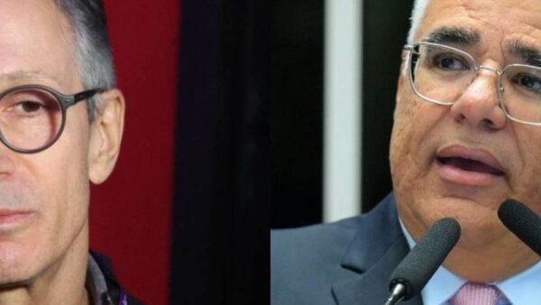 Romeu Zema e o senador Eduardo Girão, seu vice na chapa do Novo
