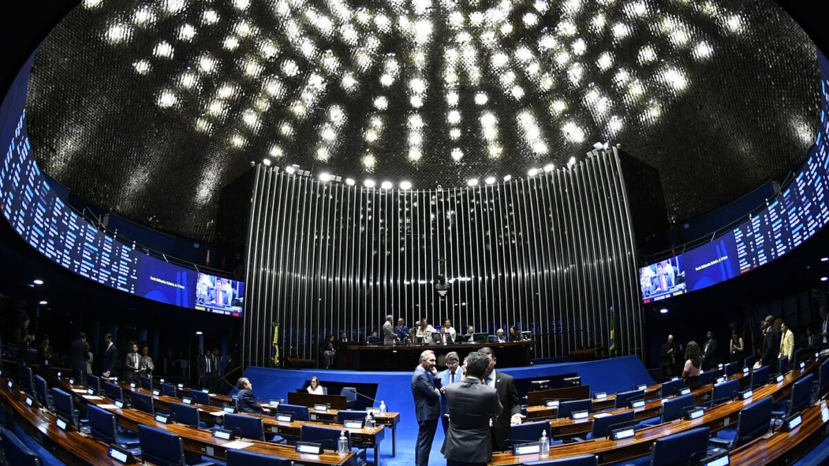 Vista do plenário do Congresso Nacional durante sessão