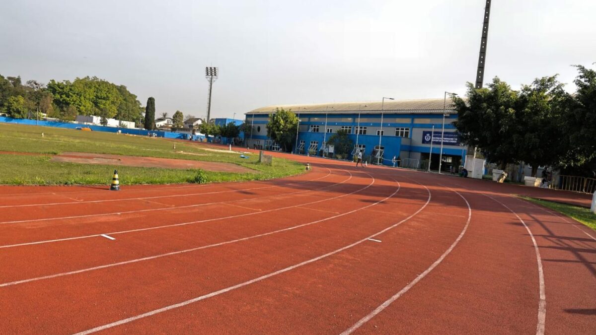 Pista de atletismo do Centro de Treinamento Mario Chekin em São Caetano do Sul