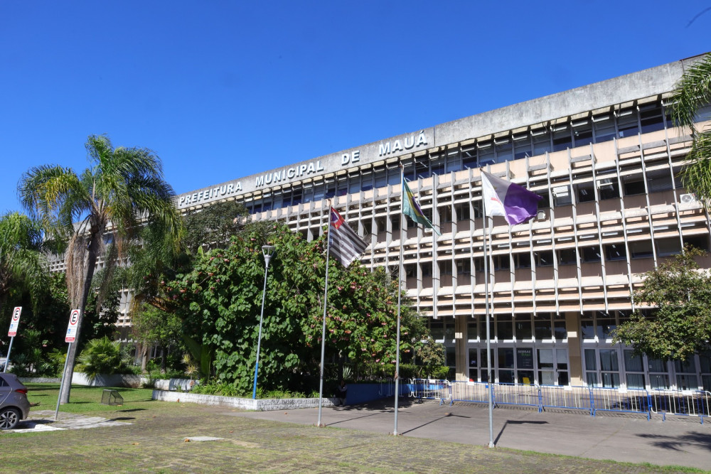 Fachada do prédio da Prefeitura Municipal de Mauá