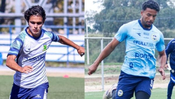 Jogadores de Santo André e São José em ação no campo
