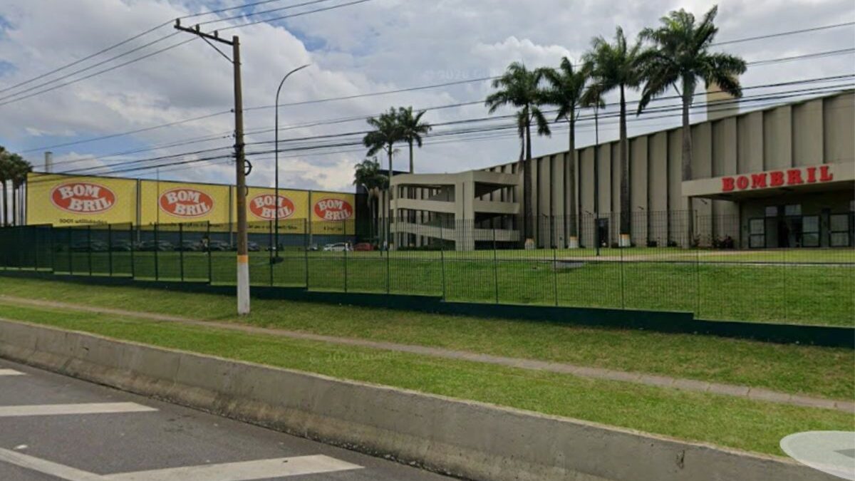 Fachada da fábrica da Bombril em São Bernardo do Campo