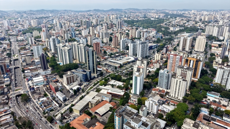 Vista aérea de Santo André, SP